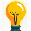 Icono de una bombilla y un documento