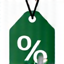 Icono de una etiqueta de descuento