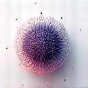 Símbolo de energía y mitocondrias.